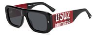 Occhiali da sole Dsquared Uomo D2 0107/S       IRBLACK RED54 - D2 0107/S       IRBLACK RED54